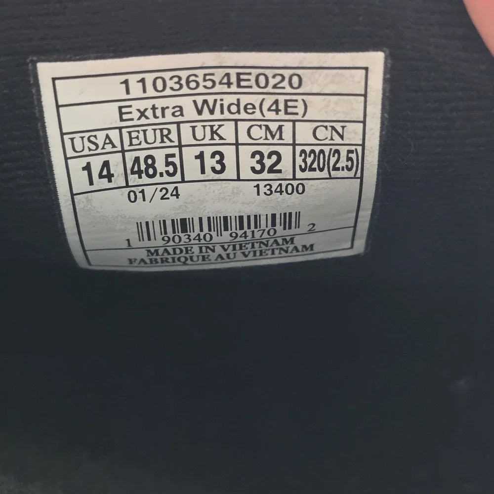 Brooks Addiction GTS 15 Running Shoes Mens US 14 4E Black 1103654E020 Walking